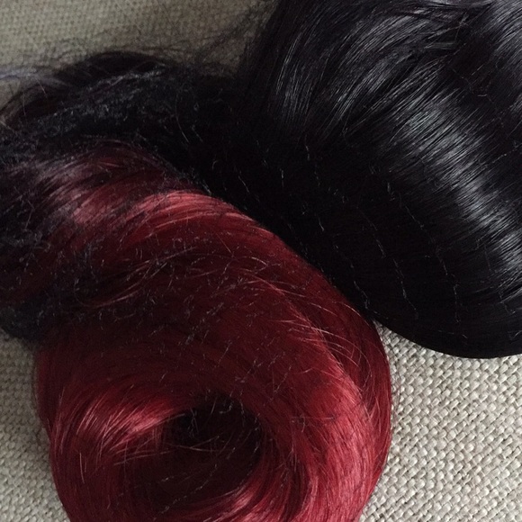 New ombré black and red hair extensions - Picture 7 of 8